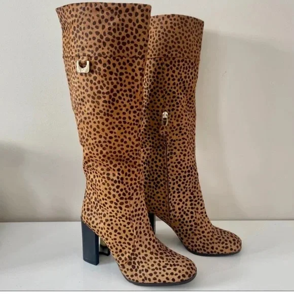 Diane Von Furstenberg Yvonne Pony hair Boots size 10 NWOT perfect - Picture 2 of 14